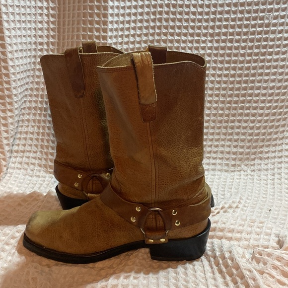 Vintage Durango Harness Western Leather Boots Square Toe Men’s 9D - Picture 7 of 15